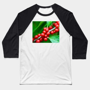 Ruby Red Berries Baseball T-Shirt